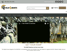 Tablet Screenshot of gear4grunts.com